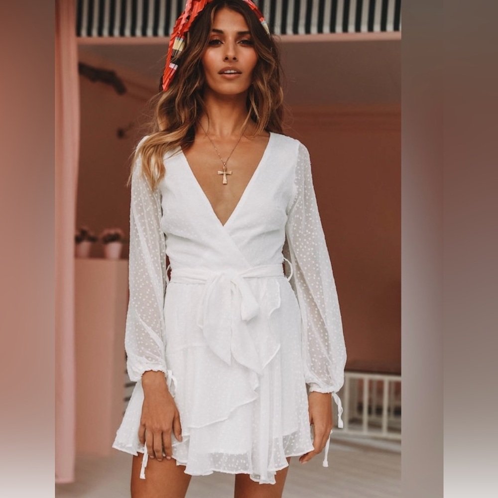 HELLO MOLLY Like Me For Me Dress White NWT